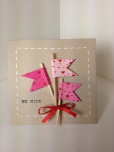 Stampin Up Outlined Occasions Valentines Day Note Card