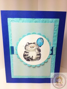 Penny Black Its Your Day Cat Balloon Card