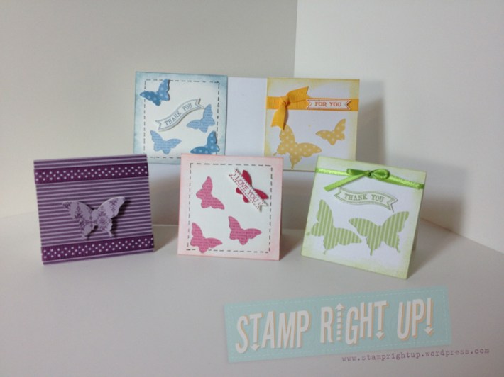 Stampin Up 3x3 Note Card Set 