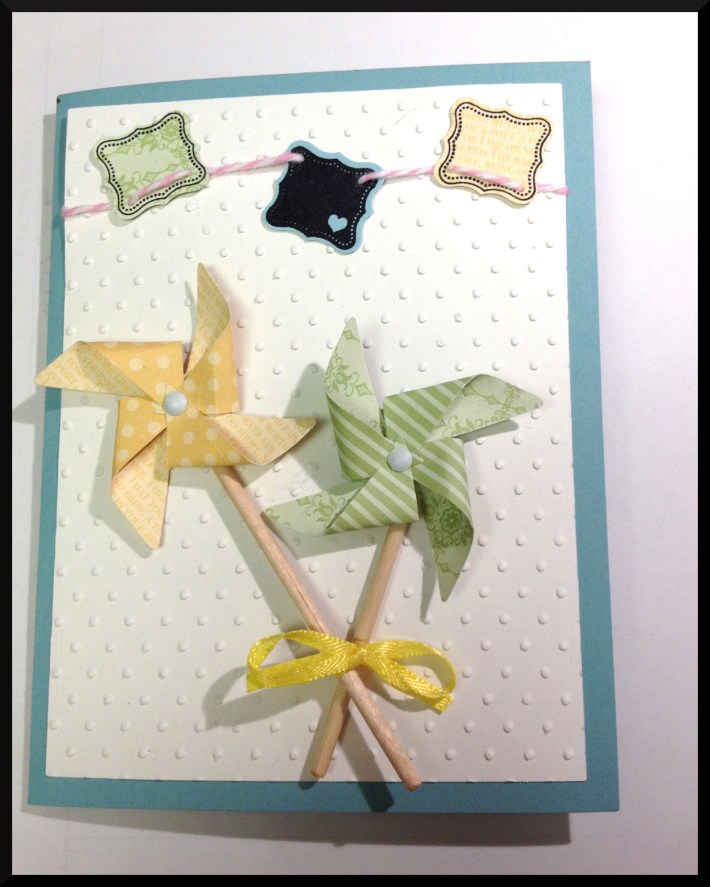 Stampin Up Pinwheel Sizzlit Card