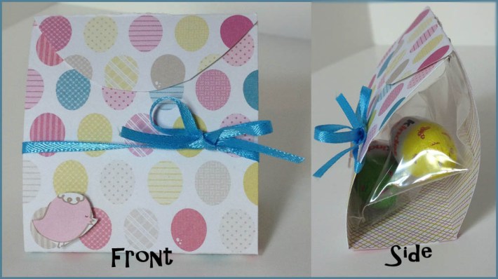 Easter treat holder using Stampin Up Twitterpatted Designer Series Paper