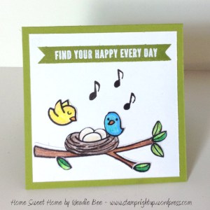 3x3 Note Card Home Sweet Home ~ Lawn Fawn