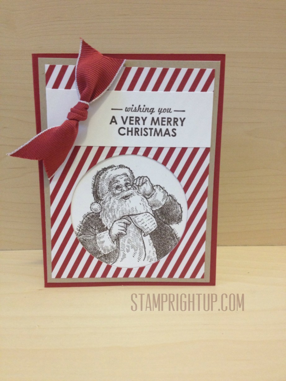Stampin Up Santa Christmas Card