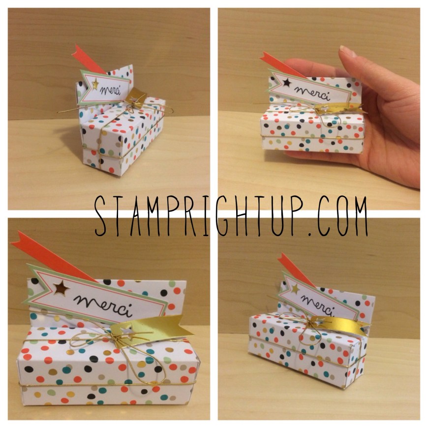 Stampin Up Sale-A-Bration Good As Gold Gift Box - Wendie Bee Montreal