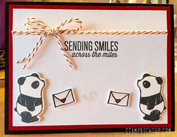 Pandamonium card using Mama Elephant by Wendie Bee of Stamp Right Up 