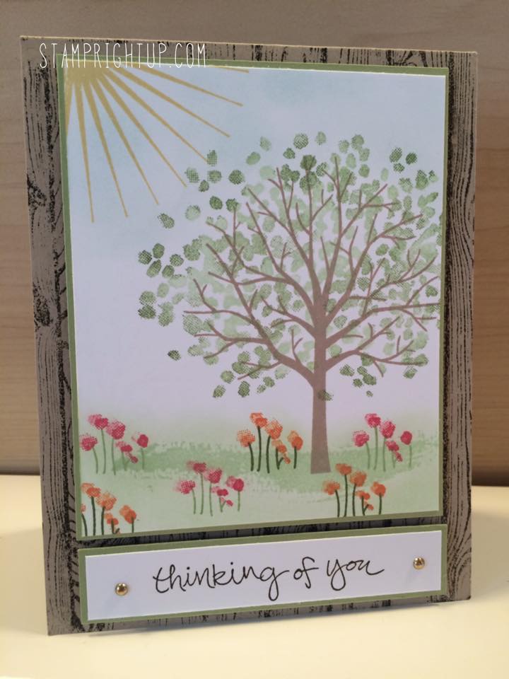 Stamp Right Up Sheltering Tree Tutorial Video