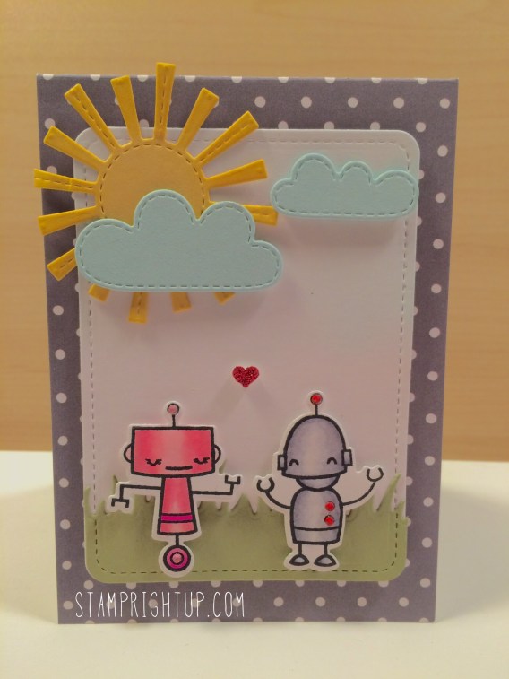 Lawn Fawn Beep Boop Stamp Right Up Wendie Bee