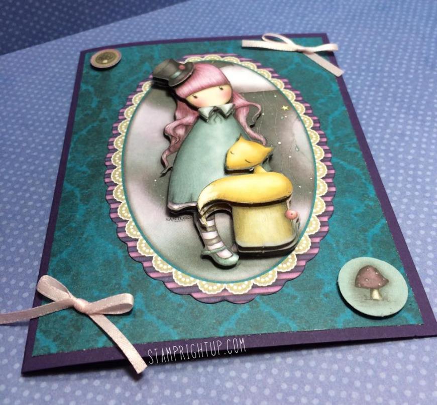 Gorjuss_Santoro_Decoupage Card_Victoria_Shabby Chic_Wendie Bee_Stamp Right Up