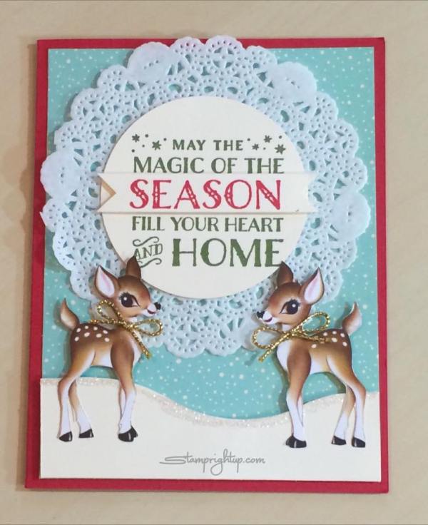 Home For Christmas Card_Stampin Up_Wendie Bee_Stamp Right Up