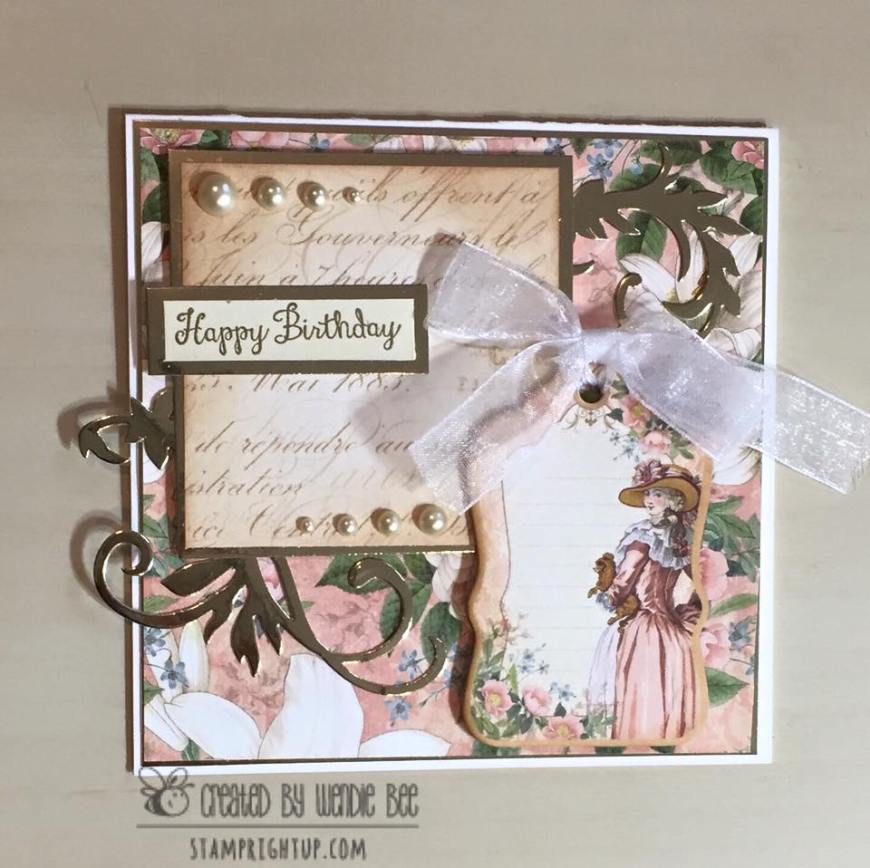 Graphic 45_Guilded Lily_Paper_Chipboard_Wendie Bee_Stamp Right Up_1