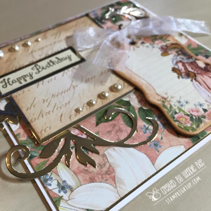 Graphic 45_Guilded Lily_Paper_Chipboard_Wendie Bee_Stamp Right Up_2