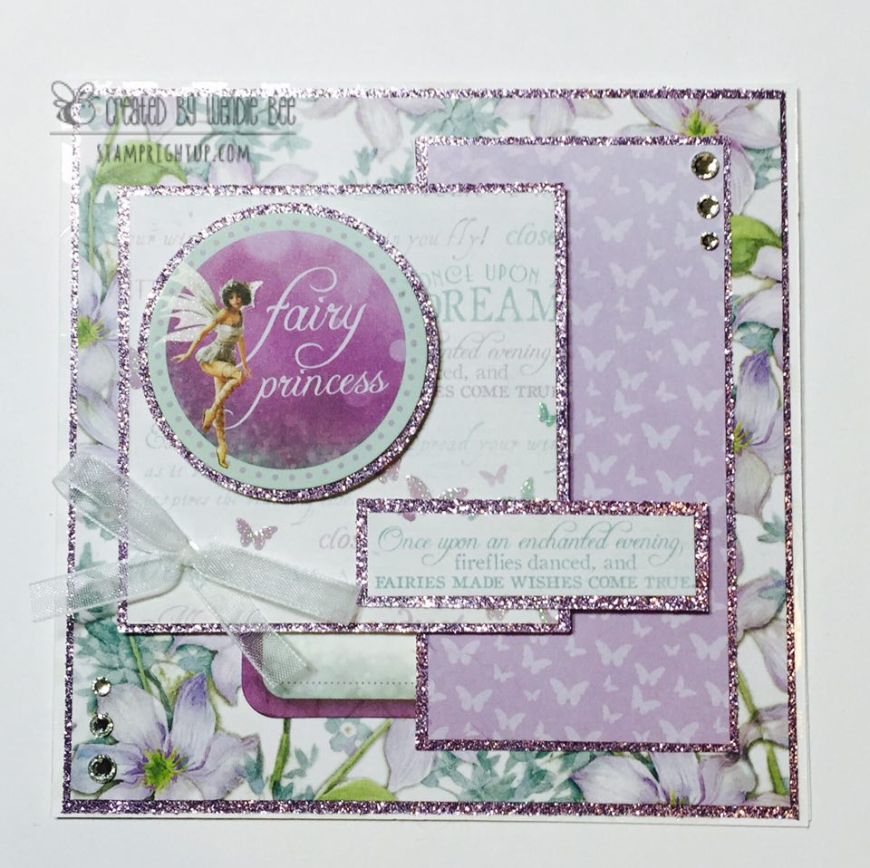 Kaisercraft Fairydust_Card_Wendie Bee_Stamp Right Up